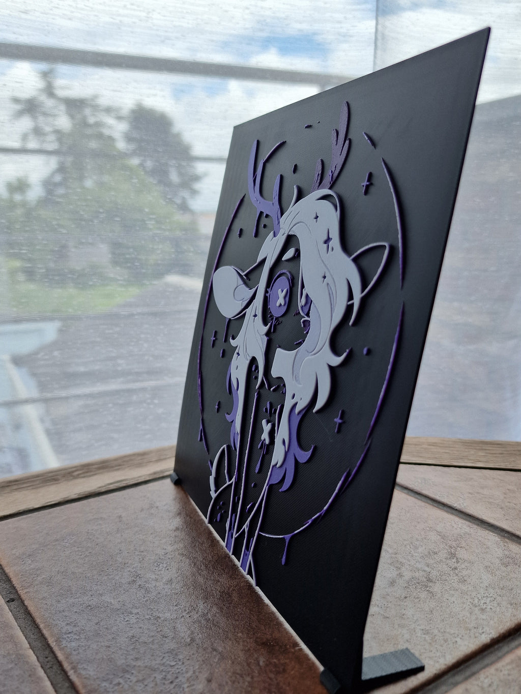 Le Faon de l’Éclipse – Tableau 3D Hueforge